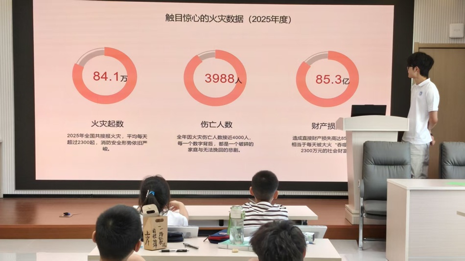 消防安全宣讲 孙馨悦摄